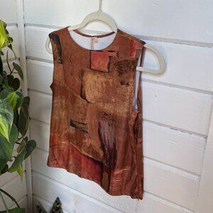 Vintage Susan Lawrence Printed Tank Top
